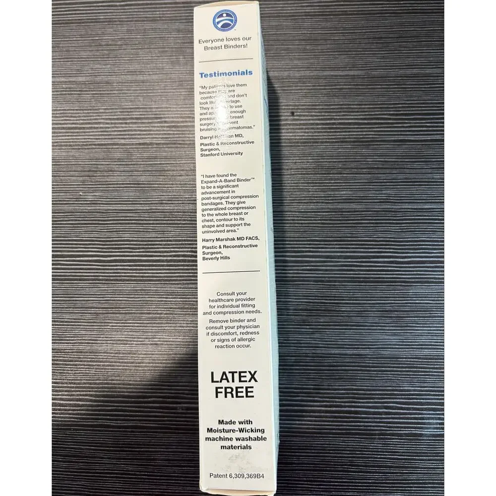 EaB Expand-A-Band Breast Binder Post Surgical Compression Medium M NEW SEALED